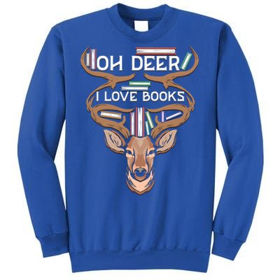 Oh Deer I Love Books Funny Reading Gift Sweatshirt