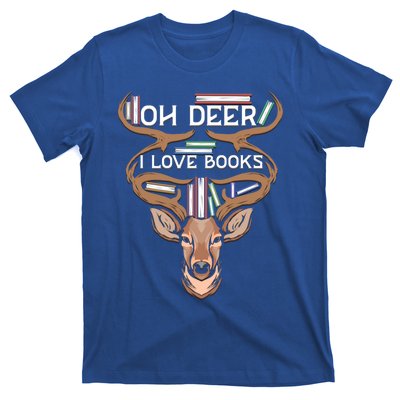 Oh Deer I Love Books Funny Reading Gift T-Shirt