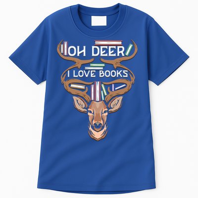 Oh Deer I Love Books Funny Reading Gift Tall T-Shirt