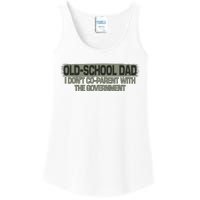 OldSchool Dad I Dont Coparent With The Government Vintage Ladies Essential Tank