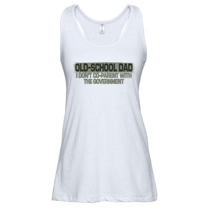 OldSchool Dad I Dont Coparent With The Government Vintage Ladies Essential Flowy Tank