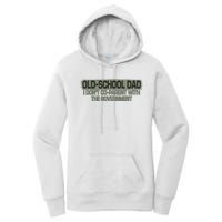 OldSchool Dad I Dont Coparent With The Government Vintage Women's Pullover Hoodie