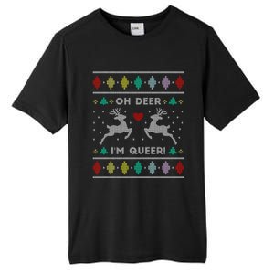 Oh Deer IM Queer Ugly Lgbtq Pride Lesbian Great Gift Tall Fusion ChromaSoft Performance T-Shirt