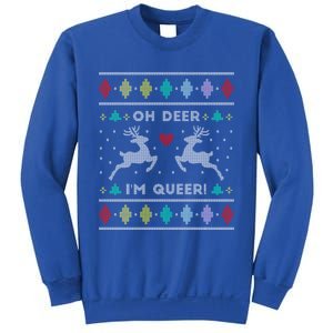 Oh Deer IM Queer Ugly Lgbtq Pride Lesbian Great Gift Sweatshirt