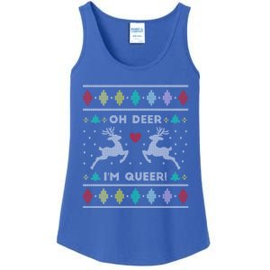 Oh Deer IM Queer Ugly Lgbtq Pride Lesbian Great Gift Ladies Essential Tank