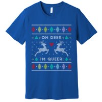 Oh Deer IM Queer Ugly Lgbtq Pride Lesbian Great Gift Premium T-Shirt