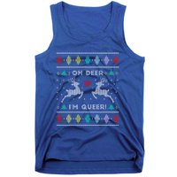 Oh Deer IM Queer Ugly Lgbtq Pride Lesbian Great Gift Tank Top