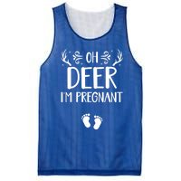 Oh Deer I'm Pregnant Funny Pregnancy Announcet Santa Deer Meaningful Gift Mesh Reversible Basketball Jersey Tank