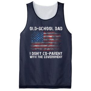 OldSchool Dad I Dont Coparent With The Government Mesh Reversible Basketball Jersey Tank