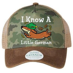 Oktoberfest Dachshund I Know Little German Dog Legacy Tie Dye Trucker Hat