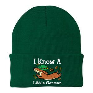 Oktoberfest Dachshund I Know Little German Dog Knit Cap Winter Beanie