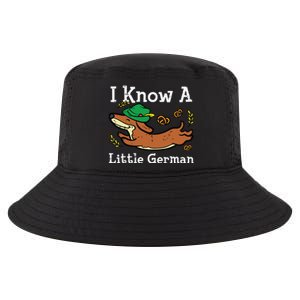 Oktoberfest Dachshund I Know Little German Dog Cool Comfort Performance Bucket Hat