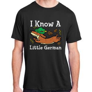 Oktoberfest Dachshund I Know Little German Dog Adult ChromaSoft Performance T-Shirt