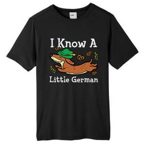 Oktoberfest Dachshund I Know Little German Dog Tall Fusion ChromaSoft Performance T-Shirt