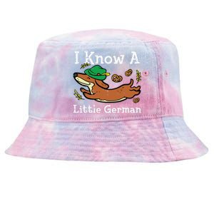 Oktoberfest Dachshund I Know Little German Dog Tie-Dyed Bucket Hat