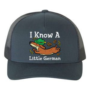 Oktoberfest Dachshund I Know Little German Dog Yupoong Adult 5-Panel Trucker Hat