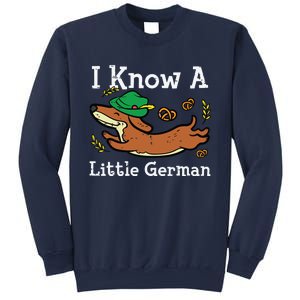 Oktoberfest Dachshund I Know Little German Dog Sweatshirt