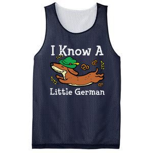 Oktoberfest Dachshund I Know Little German Dog Mesh Reversible Basketball Jersey Tank