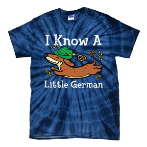 Oktoberfest Dachshund I Know Little German Dog Tie-Dye T-Shirt