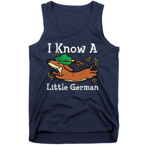 Oktoberfest Dachshund I Know Little German Dog Tank Top