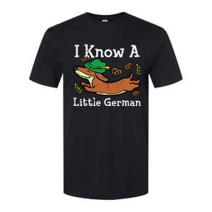 Oktoberfest Dachshund I Know Little German Dog Softstyle CVC T-Shirt