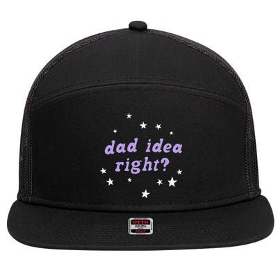 Olivia Dad Idea Right 7 Panel Mesh Trucker Snapback Hat