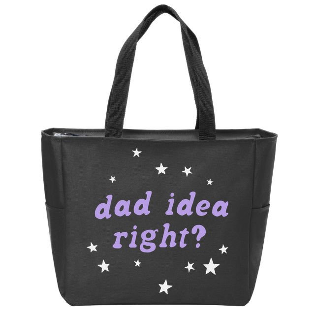 Olivia Dad Idea Right Zip Tote Bag