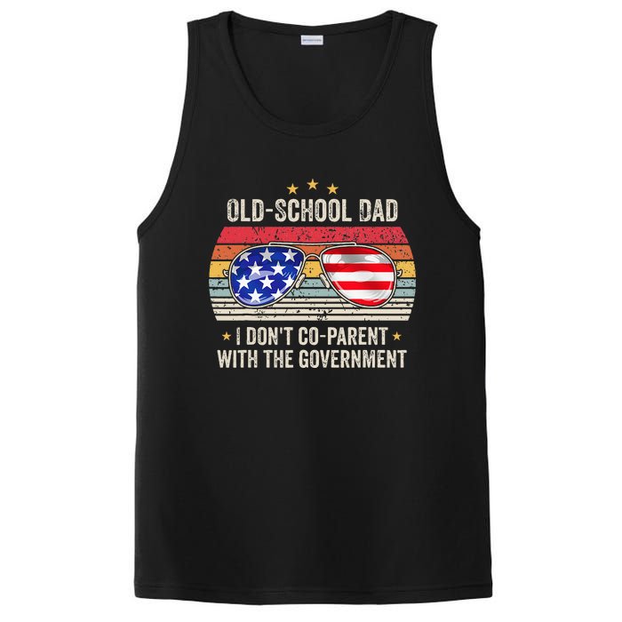 OldSchool Dad I don't coparent with the government Vintage PosiCharge Competitor Tank