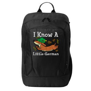 Oktoberfest Dachshund I Know Little German Dog City Backpack