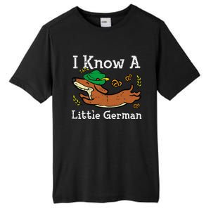 Oktoberfest Dachshund I Know Little German Dog Tall Fusion ChromaSoft Performance T-Shirt