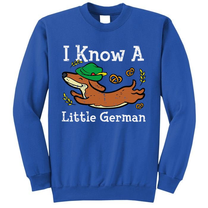 Oktoberfest Dachshund I Know Little German Dog Sweatshirt