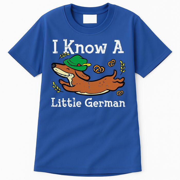 Oktoberfest Dachshund I Know Little German Dog Tall T-Shirt