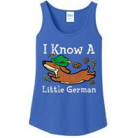 Oktoberfest Dachshund I Know Little German Dog Ladies Essential Tank