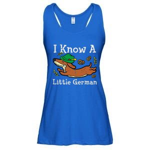 Oktoberfest Dachshund I Know Little German Dog Ladies Essential Flowy Tank