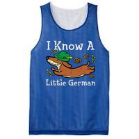 Oktoberfest Dachshund I Know Little German Dog Mesh Reversible Basketball Jersey Tank