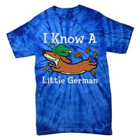 Oktoberfest Dachshund I Know Little German Dog Tie-Dye T-Shirt