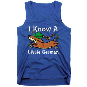 Oktoberfest Dachshund I Know Little German Dog Tank Top