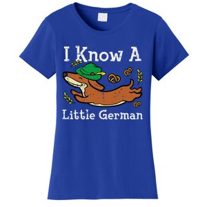 Oktoberfest Dachshund I Know Little German Dog Women's T-Shirt