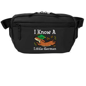 Oktoberfest Dachshund I Know Little German Dog Crossbody Pack