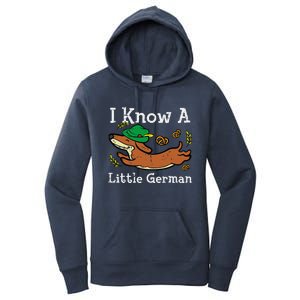 Oktoberfest Dachshund I Know Little German Dog Women's Pullover Hoodie