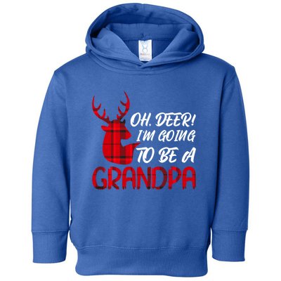 Oh Deer Im Going To Be A Grandpa Christmas Gift Toddler Hoodie