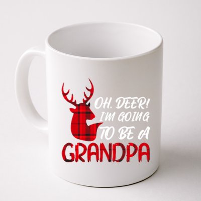 Oh Deer Im Going To Be A Grandpa Christmas Gift Coffee Mug