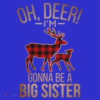 Oh Deer IM Gonna Be A Big Sister Christmas Great Gift Premium T-Shirt