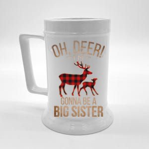 Oh Deer IM Gonna Be A Big Sister Christmas Great Gift Beer Stein