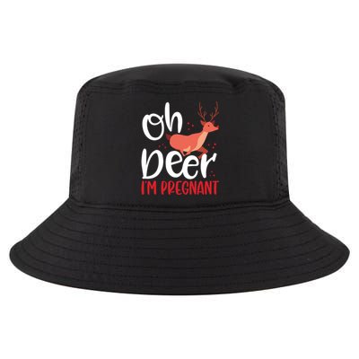 Oh Deer IM Pregnant Christmas Pregnancy Announcet Mom Gift Cool Comfort Performance Bucket Hat