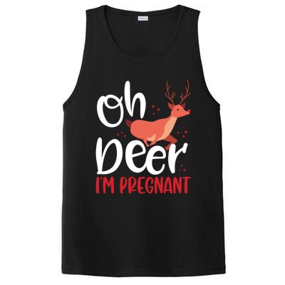 Oh Deer IM Pregnant Christmas Pregnancy Announcet Mom Gift PosiCharge Competitor Tank