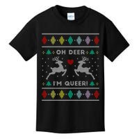 Oh Deer I Am Queer Ugly Lgbtq Pride Lesbian Gay Kids T-Shirt