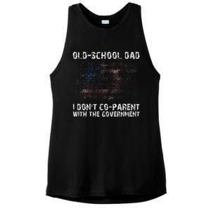 OldSchool Dad I don't coparent with the government Ladies PosiCharge Tri-Blend Wicking Tank