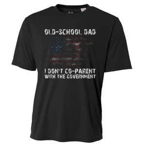 OldSchool Dad I don't coparent with the government Cooling Performance Crew T-Shirt