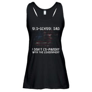 OldSchool Dad I don't coparent with the government Ladies Essential Flowy Tank